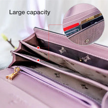 FOXER Women Split Leather Long Wallet Female Evening Clutch Bags Luxury Credit Card Holder Lady Trifold Coin Purse Fashion Purse