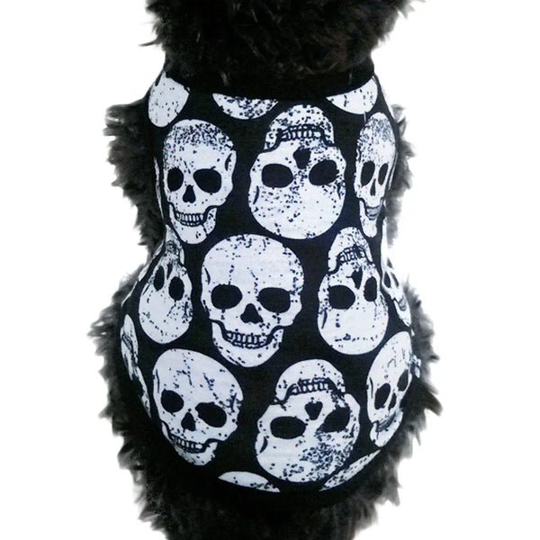 New Hot Fashion Festival Pet Puppy Small Dog Cat Pet Clothes Skull Vest T-Shirt Apparel Clothes Vovotrade High Quality New