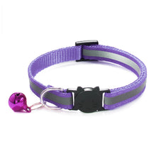 Reflective Breakaway Cat Collar Neck Ring Necklace Safety Elastic Adjustable with Bell Pet Products