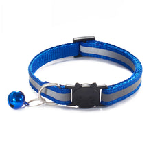 Reflective Breakaway Cat Collar Neck Ring Necklace Safety Elastic Adjustable with Bell Pet Products