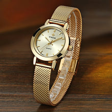 WWOOR Ladies Watches 2023 Top Brand Luxury Stainless Steel Mesh Band Gold Dress Watch Women Fashion Small Wristwatch Reloj Mujer