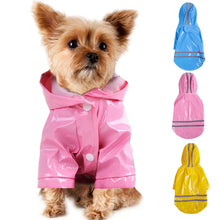 Summer Outdoor Puppy Pet Rain Coat S-XL Hoody Waterproof Jackets PU Raincoat for Dogs Cats Apparel Clothes Wholesale #F#40JE14