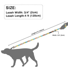 Heavy Duty Dog Leash Rope Nylon Printed Pet Dogs Walking Lead Leashes 120cm For Small Medium Large Dogs Cat Chihuahua Pitbull