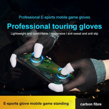 2pcs Mobile Game Gaming Gloves For Gamer Sweatproof Anti-slip Touch Screen Finger Sleeve Breathable Mobile Gaming Gloves