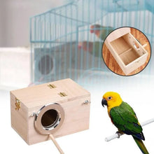 Wood Bird Breeding Box Parakeet Nest Box Budgie Cage Wood Pet Bird House For Parrot, Lovebirds, Finch Pet Bird Supplies