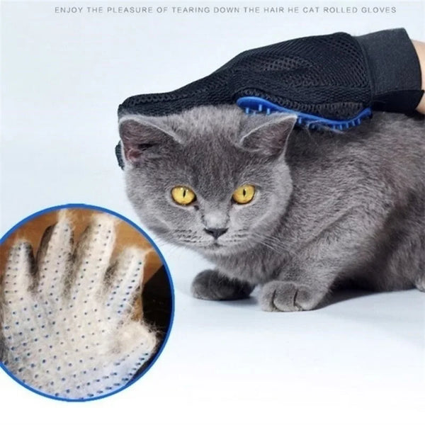 Cat Gloves Pet Brush Cat Self Grooming Shedding Glove Dog Bath Cat Cleaning Supplies Pet Glove Dogs Cats Products Cat Supplies