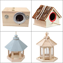 Wood Bird Breeding Box Parakeet Nest Box Budgie Cage Wood Pet Bird House For Parrot, Lovebirds, Finch Pet Bird Supplies