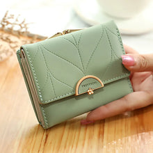 Fashion Three Fold Purse Small Women Wallet Female Short Design Multifunction Lady Coin Porse Coin Pocket Fresh Carteras