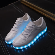 34-44 Men LED Glowing Sneakers for Women USB Charger Luminous shoes Children Casual Shoes For Girls Boys Rubber Soles Sandals