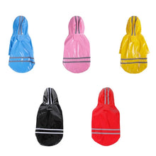 Summer Outdoor Puppy Pet Rain Coat S-XL Hoody Waterproof Jackets PU Raincoat for Dogs Cats Apparel Clothes Wholesale #F#40JE14