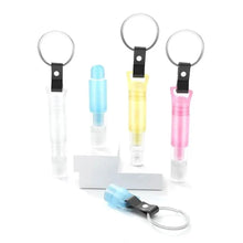 New Press Elevator Bottle Creative Plastic Pen Shaped Empty Bottle With Keychain Portable Spray Perfume Bottle Men And Women