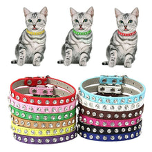 Cat Collar Shiny Diamond Rhinestone Necklace Exquisite Pendants Necklace Dog Collar Collars For Cats Pet Collier Chat Perro YZL