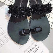 Slippers Women Shoes Summer sandals Beach Pineapple Flat Slippers Outside Slides Zapatos De Mujer Shining Crystal Ladies Shoes