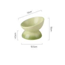 Cat Ceramic Bowl Gradient Pet Food Water Feeders Small Dogs Drinking Eating Supplies Raised Tilted Cats Puppy Feeding Supplies