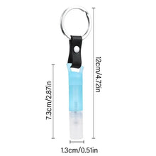 New Press Elevator Bottle Creative Plastic Pen Shaped Empty Bottle With Keychain Portable Spray Perfume Bottle Men And Women