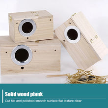 Wood Bird Breeding Box Parakeet Nest Box Budgie Cage Wood Pet Bird House For Parrot, Lovebirds, Finch Pet Bird Supplies