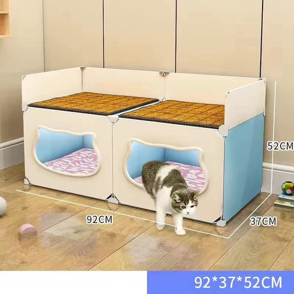 Cat Hiding House Large Space Detachable Comfortable Room Bed Small Dog Nest Cave Cats Pet Accessories