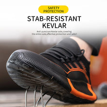 Large Size 50 Safety Shoes Men Anti-Smashing Steel Toe Cap Puncture Proof Indestructible Light Breathable Sneaker Work Shoes