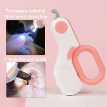 Professional Pet Nail Clipper with LED Light Portable Convenient Cat and Dog Claw Scissors Grooming Tools Puppy Supplies