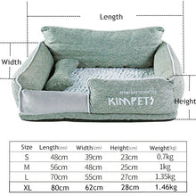 Dog Beds Warm Sleeping Cotton Puppy Bed Washable Detachable Oxford Cloth Kennel Cat Nest Bottom Waterproof Small Cat&Dog Nest