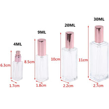 4/9/20/30ml Glass Perfume Bottle Spray Bottle Empty Fine Mist Refillable Makeup Atomizer Portable Travel Lady Cosmetic Container