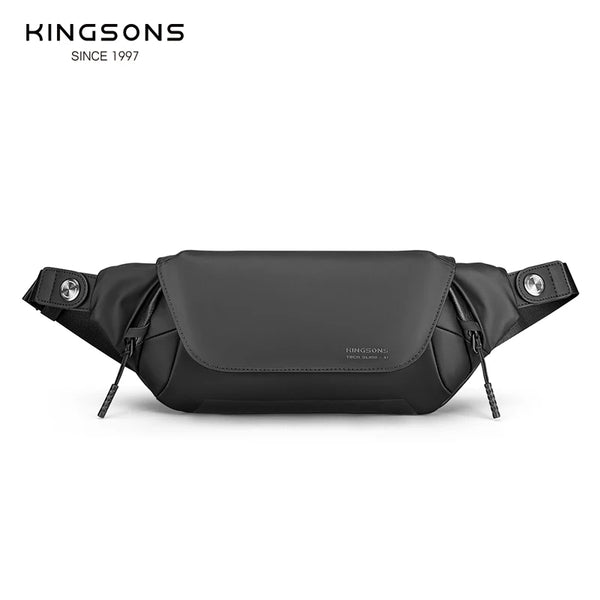 Kingons 2022 Autumn/Winter Wonderful Gifts for Boyfriends, Waterproof Men's Chest Bags, Cool Men's Chest Bags,Hip-Hop Chest Bag