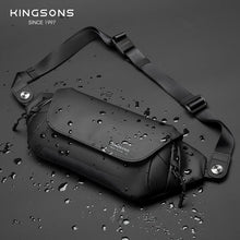 Kingons 2022 Autumn/Winter Wonderful Gifts for Boyfriends, Waterproof Men's Chest Bags, Cool Men's Chest Bags,Hip-Hop Chest Bag