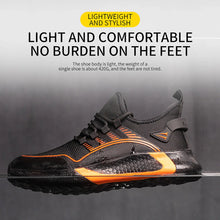 Large Size 50 Safety Shoes Men Anti-Smashing Steel Toe Cap Puncture Proof Indestructible Light Breathable Sneaker Work Shoes