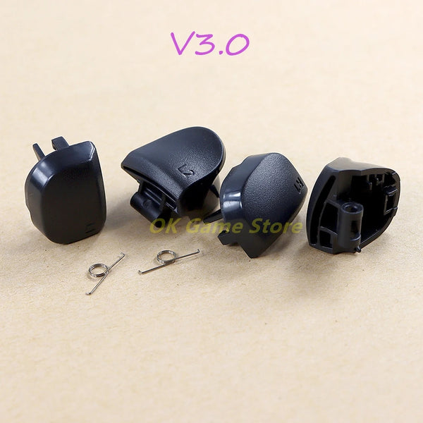 1set Black L1 R1 L2 R2 Triggers Buttons For PlayStation PS5 V1.0 V2.0 V3.0 Controller Gaming Accessories For PS5 With Spring